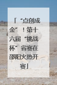 “点创成金”！第十六届“挑战杯”省赛在邵阳火热开赛