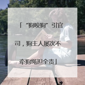 “狗咬狗”引官司，狗主人屡次不牵狗绳担全责