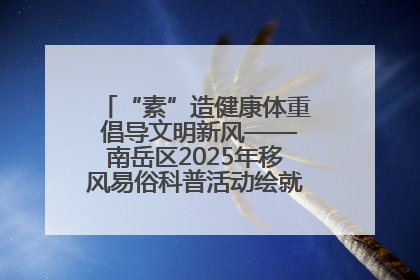 “素”造健康体重 倡导文明新风——南岳区2025年移风易俗科普活动绘就健康生活新图景