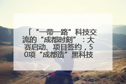 “一带一路”科技交流的“成都时刻”：大赛启动、项目签约，50项“成都造”黑科技吸引多国客商