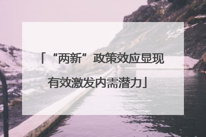 “两新”政策效应显现 有效激发内需潜力