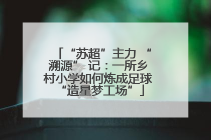 “苏超”主力 “溯源” 记：一所乡村小学如何炼成足球 “造星梦工场”