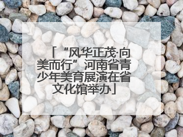 “风华正茂·向美而行”河南省青少年美育展演在省文化馆举办