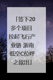 签下20多个项目 拉起飞行产业链 浙南低空C位呼之欲出