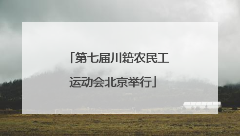 第七届川籍农民工运动会北京举行