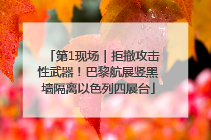 第1现场｜拒撤攻击性武器！巴黎航展竖黑墙隔离以色列四展台