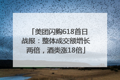 美团闪购618首日战报：整体成交额增长两倍，酒类涨18倍