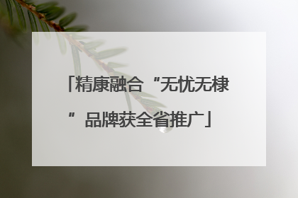 精康融合“无忧无棣”品牌获全省推广