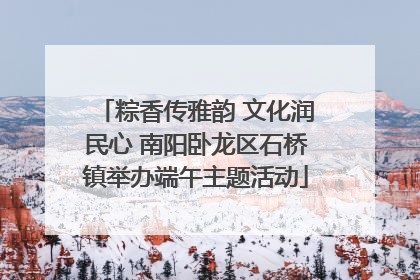 粽香传雅韵 文化润民心 南阳卧龙区石桥镇举办端午主题活动