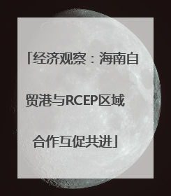 经济观察：海南自贸港与RCEP区域合作互促共进