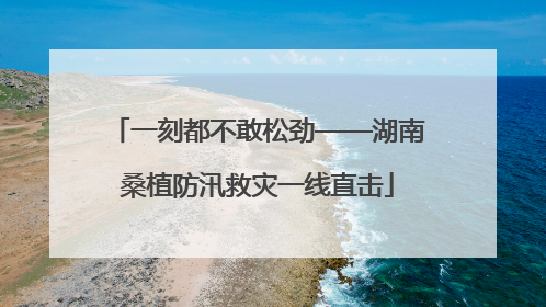 一刻都不敢松劲——湖南桑植防汛救灾一线直击