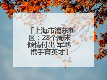 上海市浦东新区：28个周末倾情付出 军地携手育英才