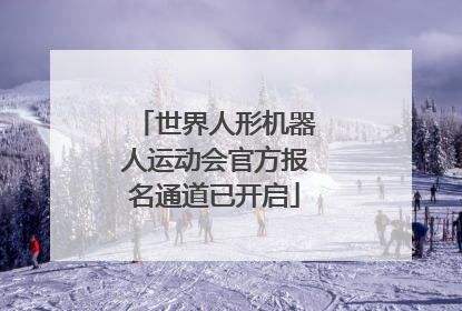 世界人形机器人运动会官方报名通道已开启