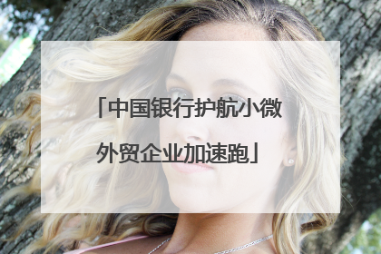 中国银行护航小微外贸企业加速跑