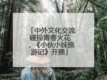 中外文化交流 碰撞青春火花，《小伙小妹换游记》开播