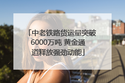 中老铁路货运量突破6000万吨 黄金通道释放强劲动能