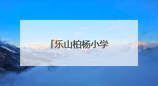乐山柏杨小学深化教育对口帮扶工作建设