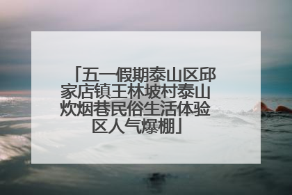 五一假期泰山区邱家店镇王林坡村泰山炊烟巷民俗生活体验区人气爆棚