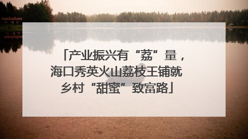 产业振兴有“荔”量，海口秀英火山荔枝王铺就乡村“甜蜜”致富路