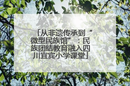 从非遗传承到“微型民族馆”：民族团结教育融入四川宜宾小学课堂
