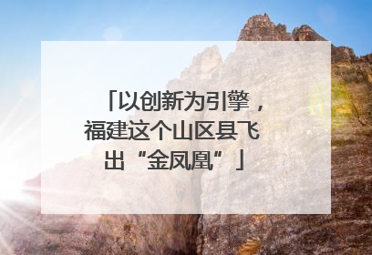 以创新为引擎，福建这个山区县飞出“金凤凰”