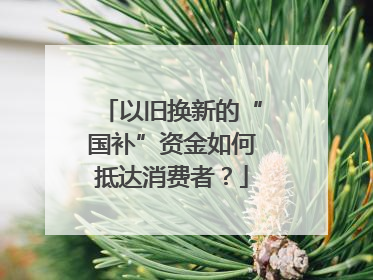 以旧换新的“国补”资金如何抵达消费者？