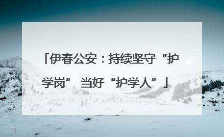 伊春公安：持续坚守“护学岗” 当好“护学人”