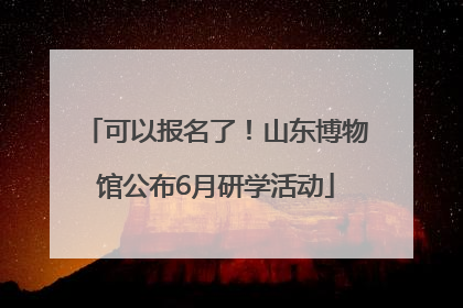 可以报名了！山东博物馆公布6月研学活动