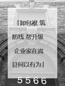 卸包袱 筑防线 帮升级 企业家在嵩县何以有为