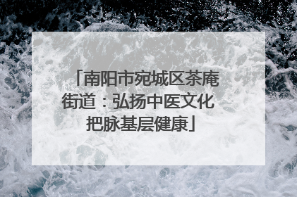 南阳市宛城区茶庵街道：弘扬中医文化 把脉基层健康