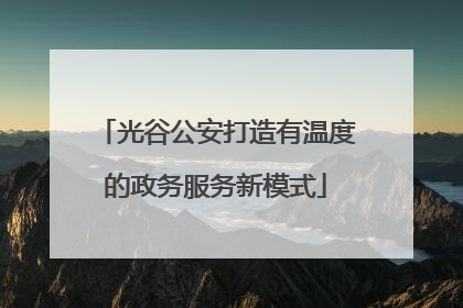光谷公安打造有温度的政务服务新模式