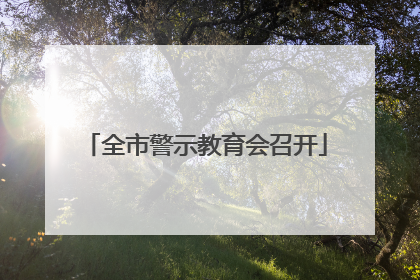 全市警示教育会召开