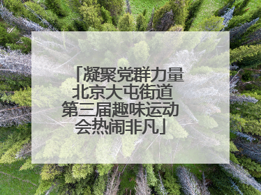 凝聚党群力量 北京大屯街道第三届趣味运动会热闹非凡