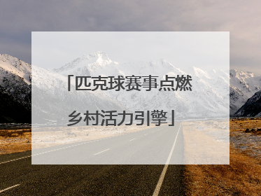 匹克球赛事点燃乡村活力引擎