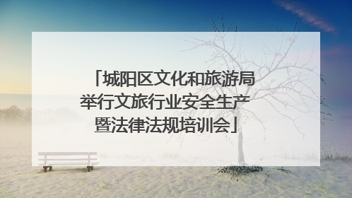 城阳区文化和旅游局举行文旅行业安全生产暨法律法规培训会