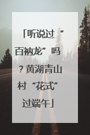 听说过“百衲龙”吗？黄湖青山村“花式”过端午