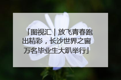 图视汇｜放飞青春跑出精彩，长沙世界之窗万名毕业生大趴举行