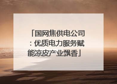 国网焦供电公司：优质电力服务赋能凉皮产业飘香