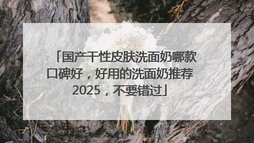 国产干性皮肤洗面奶哪款口碑好，好用的洗面奶推荐2025，不要错过