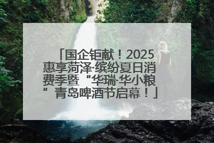 国企钜献！2025惠享菏泽·缤纷夏日消费季暨“华瑞·华小粮”青岛啤酒节启幕！