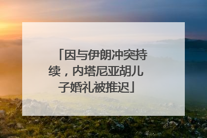 因与伊朗冲突持续，内塔尼亚胡儿子婚礼被推迟