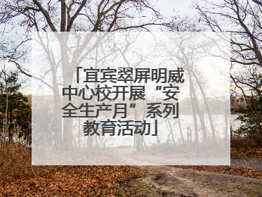 宜宾翠屏明威中心校开展“安全生产月”系列教育活动