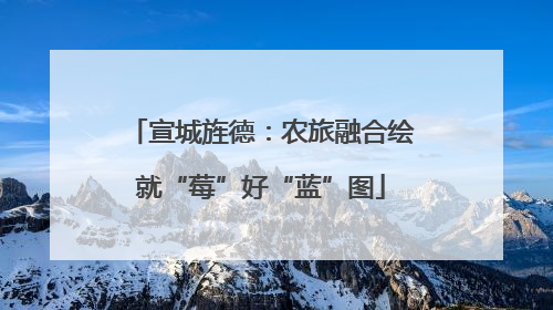 宣城旌德：农旅融合绘就“莓”好“蓝”图