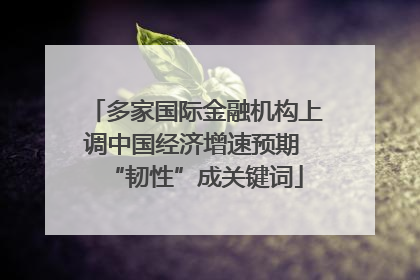 多家国际金融机构上调中国经济增速预期 “韧性”成关键词