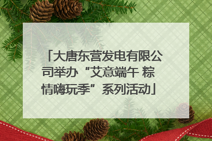 大唐东营发电有限公司举办“艾意端午 粽情嗨玩季”系列活动