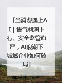 当消费遇上AI｜售气利润下行、安全监管趋严，AI浪潮下城燃企业如何破局