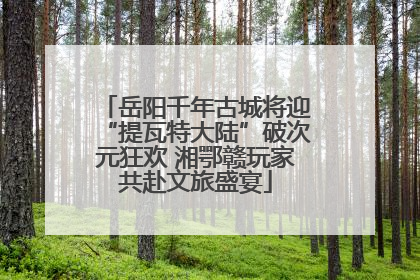 岳阳千年古城将迎“提瓦特大陆”破次元狂欢 湘鄂赣玩家共赴文旅盛宴