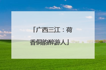 广西三江：荷香侗韵醉游人