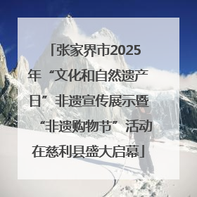 张家界市2025年“文化和自然遗产日”非遗宣传展示暨“非遗购物节”活动在慈利县盛大启幕