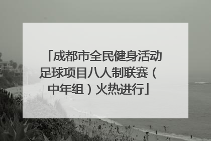 成都市全民健身活动足球项目八人制联赛（中年组）火热进行